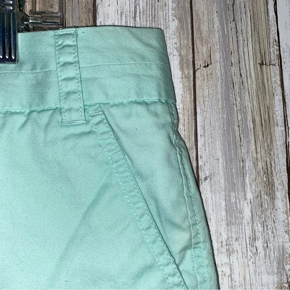 J.Crew Broken In Chino Shorts Size 10 Aqua Blue Casual Summer - Picture 3 of 6